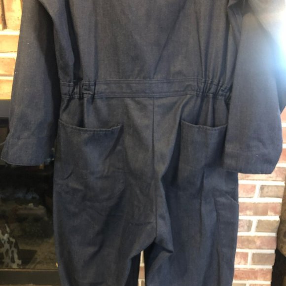 Sears Tradewear Vtg Coverall Denim 44T Rosie Riveter Workwear - Picture 8 of 14
